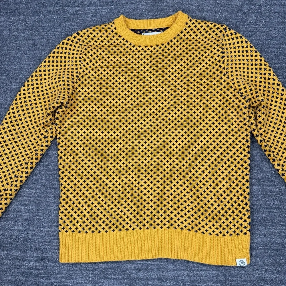 Long Wharf Supply Co. Edgartown SeaWell Crew Marigold Sweater Men XL Fisherman